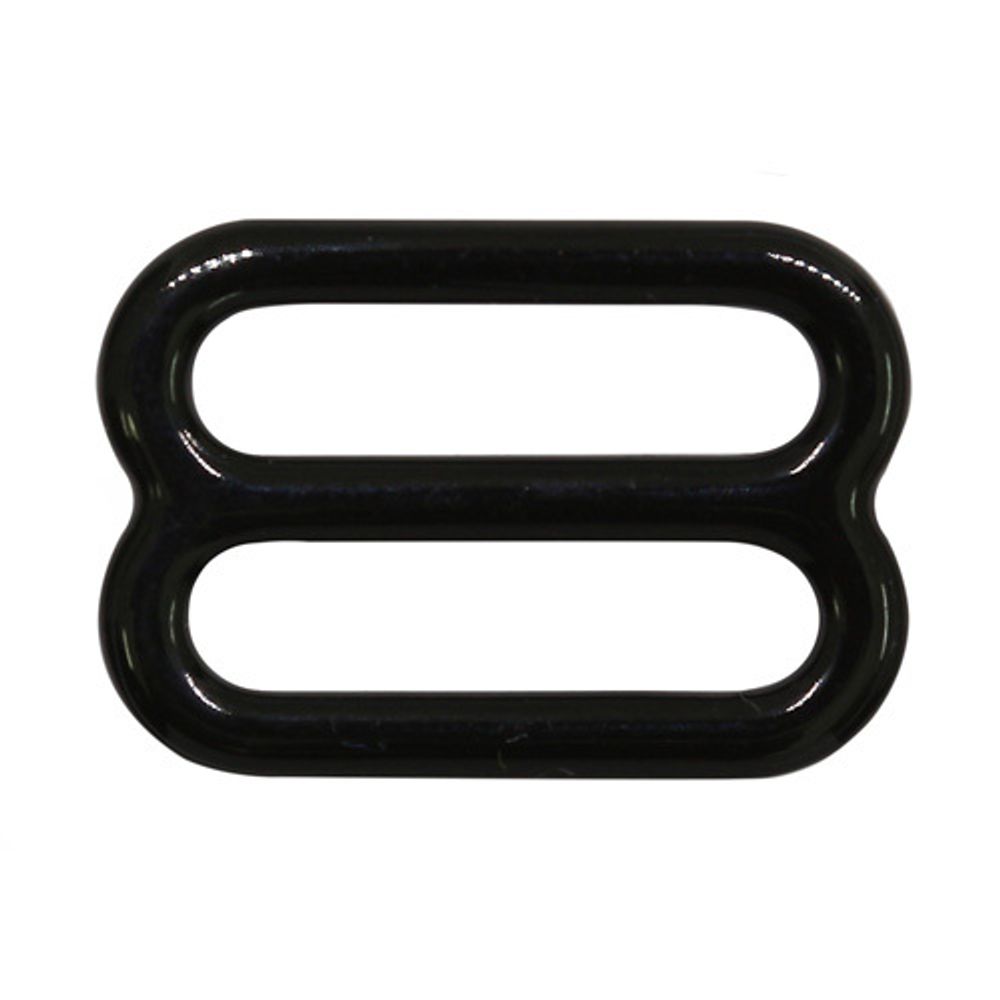 Рамки-регуляторы для бюстгальтера металл 14.0 мм, черный, 100 шт