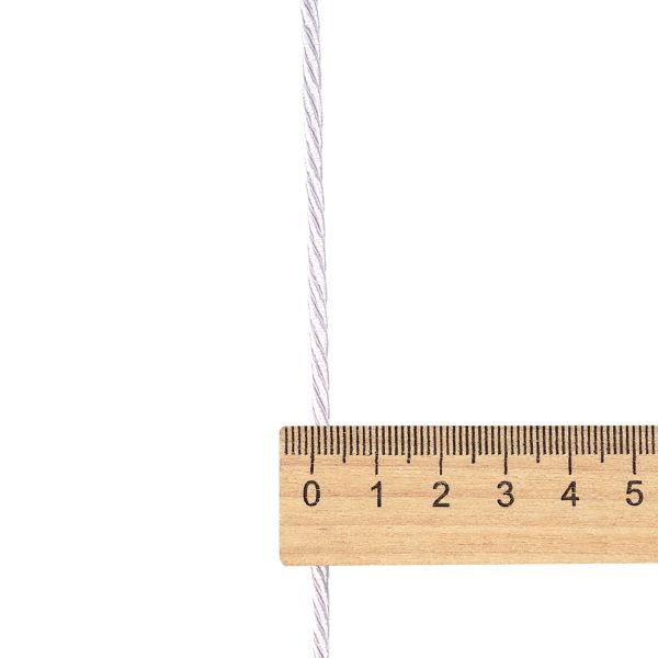 Шнур витой 3мм / 18,29м, 047 белый, 1AS-169