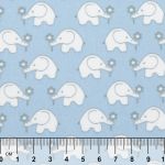 Ткань для пэчворка Peppy Молочные сны фланель, рулон 112 см / 5 метров, МС-22 голубой, Peppy