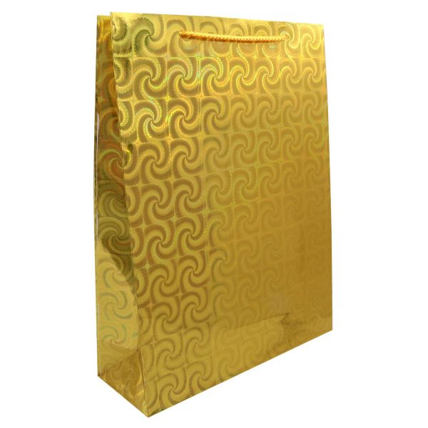 Пакет подарочный с голографией, микс 6цв 30х23см, 12 шт