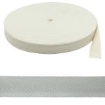 Тесьма (лента) киперная (100 х/б) 25 мм / 50 метров, суровый