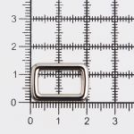 Рамка прямоугольная металл 15 мм /21х14 мм/ никель, ГУ12749, 4 шт