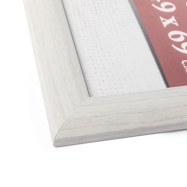 Рамка для картины (фото) пластик с оргстеклом 50х70 см, под белое дерево, Gamma ПРК-22