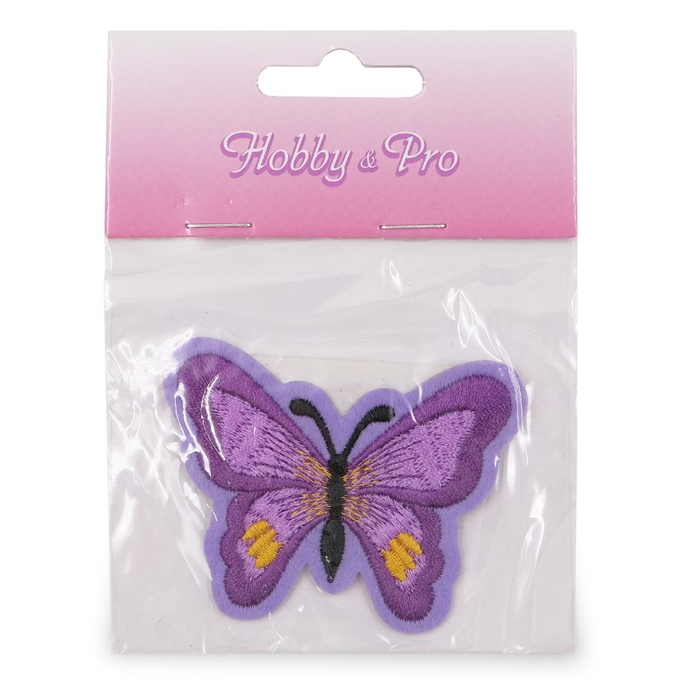 Термоаппликация Бабочка, 5.4х7см, Hobby&Pro (сиреневый)