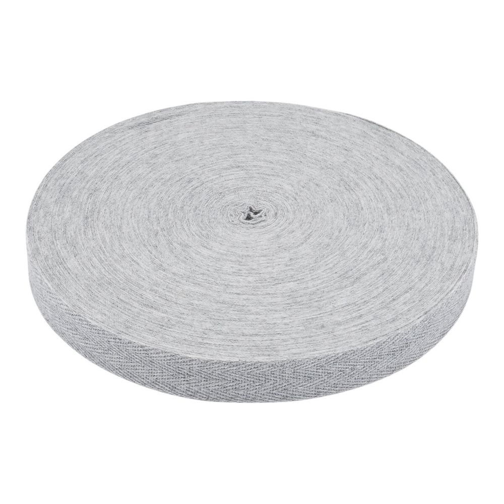 Тесьма (лента) киперная (100 х/б) 20 мм / 45.72 метра, 18 серый меланж, 6190-2026