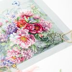 Набор для вышивания нитками Чудесная игла, Пионы и гортензии 40х30 см