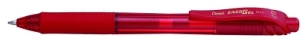 Ручка гелевая автоматическая Energel-X 0.7 мм, 12 шт, BL107-BX красный стержень, Pentel