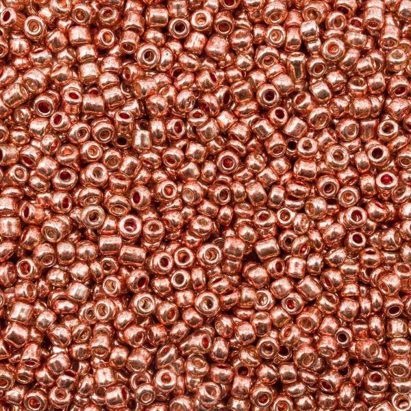 Бисер Astra&Craft 11/0 (2.1 мм), 200 г (10х20 г), цв. 1108-О оранжевое золото/металлик