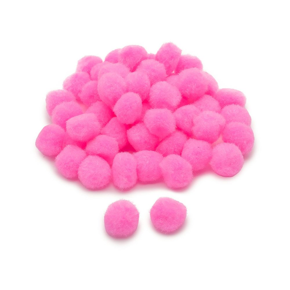 Помпоны декоративные ⌀20мм, 50 шт/упак, Astra&Craft (PA-004 розовый)