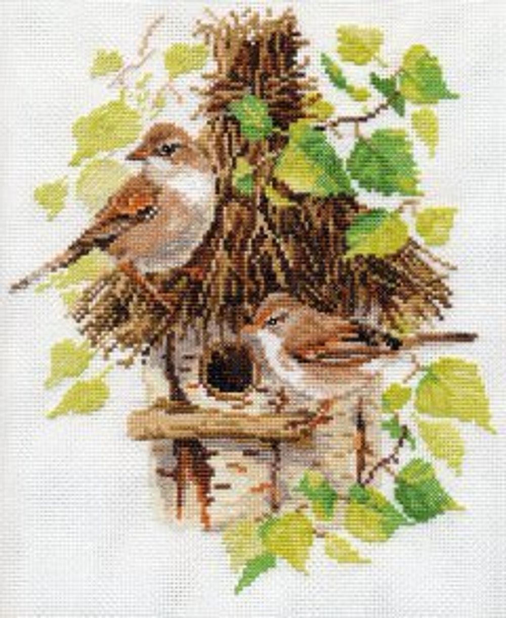 Набор для вышивания нитками Алиса, Весенняя пора 18х20 см