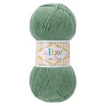 Пряжа Alize (Ализе) Baby Best / уп.5 мот. по 100 г, 240м, 954 травяной