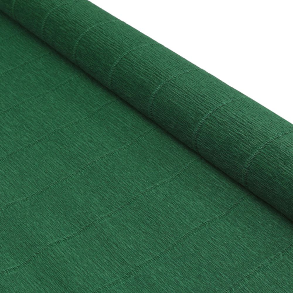 Гофрированная бумага (креповая) 50см, 2,5м, 180г/м², 561 хвойно-зеленая