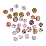 Украшения декоративные пуговицы деревянные Цветочки-лепесточки №7, 15-18 мм, 100 шт