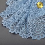 Кружево бельевое эластичное 205 мм / 3 м, TBY.YSTL00839, цв.L3090 голубой, Kruzhevo