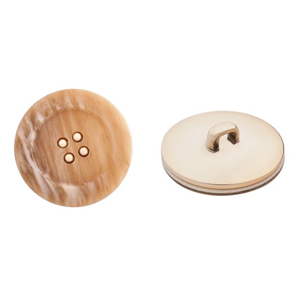 Пуговицы 4 прокола 40L=25 мм, пластик, col. C бежевый, 36 шт, CN2839