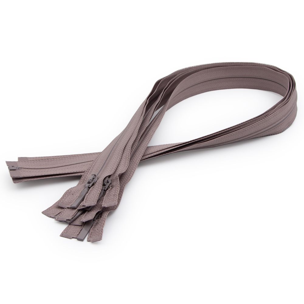 Молния спираль (витая) Arta Т5 (5 мм) 1 зам., разъем., 80 см, цв. 327 серый, уп.5 шт