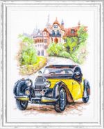 Набор для вышивания нитками Чудесная игла, Ретро стиль. Франция 16х20 см