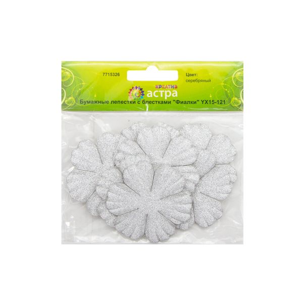 Лепестки бумажные с блестками 