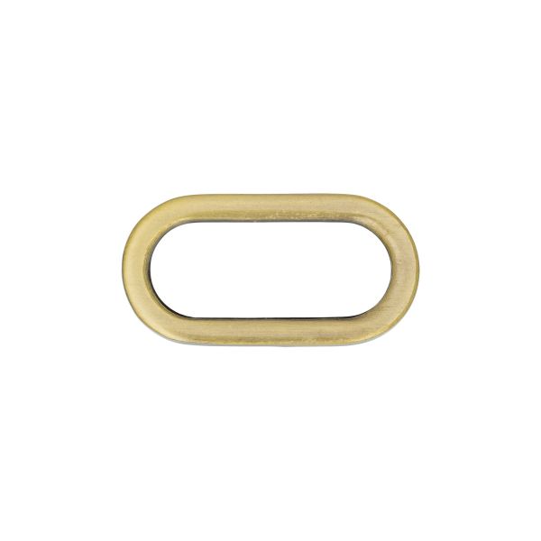 Рамка овальная металл 30х15 мм, литая, 10 шт, 24 под бронзу, Gamma GH 07/25