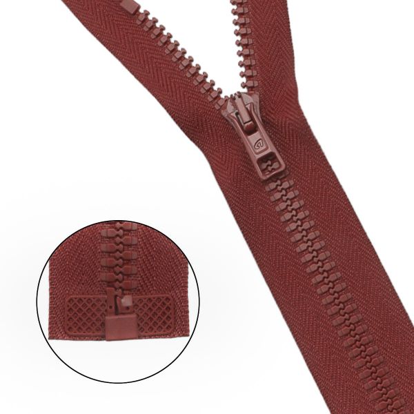 Молния трактор Arta Т6 (6 мм) 1 зам., разъем., 40 см, цв. 010 терракотовый, 5 шт