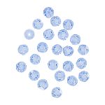 Бусины стекло ⌀4 мм, 24 шт, пурпурно-голубой/lt.sapphire, Preciosa 451-19-602