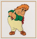 Набор для вышивания нитками Klart, Союзмультфильм. Карлсон, 11х15 см