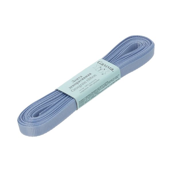 Лента репсовая нарезка 06.0 мм / 10 шт по 5.4 метра, 094 сиренево-голубой, Gamma GR-06