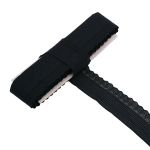 Кружево эластичное (стрейч) 40 мм / 13.72 метра, черный, 3AR3781