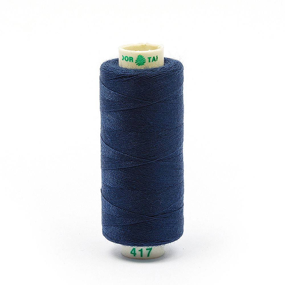 Нитки швейные бытовые Dor Tak 40/2, 366 м / 10 кат., 417 синий