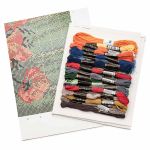 Набор для вышивания нитками Hobby&Pro, Букет маков, 24,5х35 см