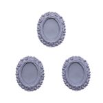 Основы для камей, сиреневый, вн.3,1х3,9/внутр.1,8х2,5 см, 3 шт, Vintage Line
