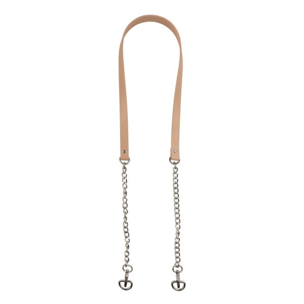 Ручка для сумки 109 см, 1 шт, 08 бежевый/никель, Gamma HA-26