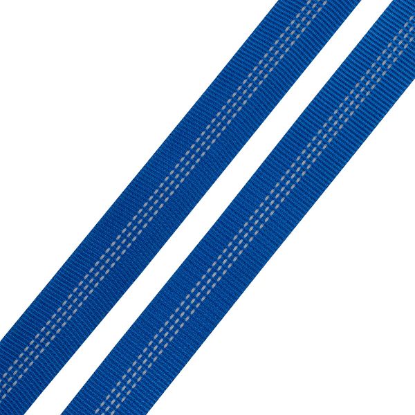 Стропа (ременная лента) 24 мм / 45.72 метра, [25.10 г/пог.м], со светоотражающими полосками, 18 синий, 3Al355