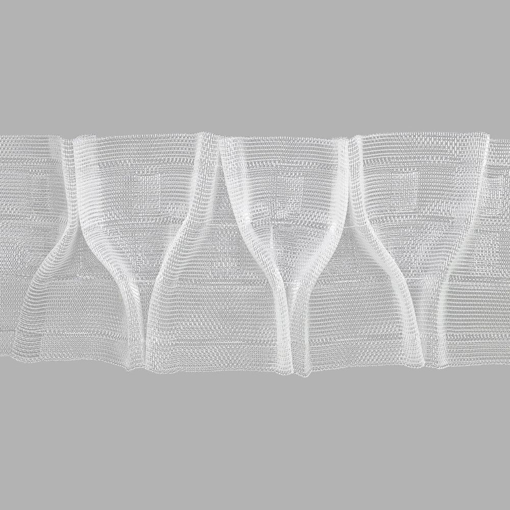 Лента (тесьма) шторная: сборка вафельная (1:2.5) 80 мм / 100 метров, S090450