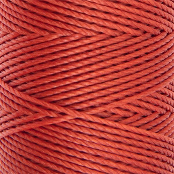 Нитки для кожи вощёные кручёные (полиэстер) 0.45 мм, 40 м, 017 терракотовый, LC-005, Промысел