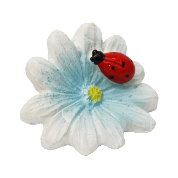 Миниатюра кукольная: Цветочек 3,2х2х1,7см, Астра