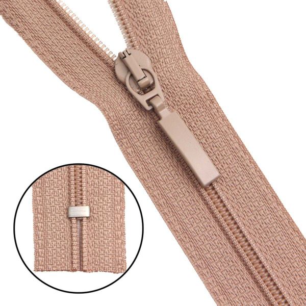 Молния спираль (витая) Arta Т5 (5 мм) 1 зам., н/раз., 18 см, цв. 128 бежевый, уп.10 шт