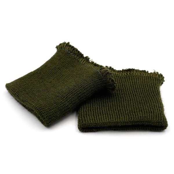 Манжеты трикотажные 6.0х7.0 см, 1 пара, тонкие малые 14 кл, 1х1, 369/1 оливковый