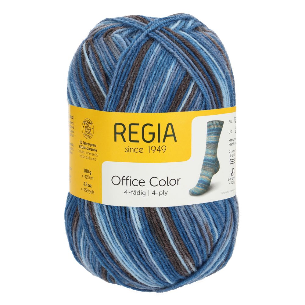 Пряжа Schachenmayr (Шахенмайер) Regia 4-fadig Color 100g, 4 нитки, 100г, 420м, 9801269, 01221 /стоковый цвет/ /TOS/