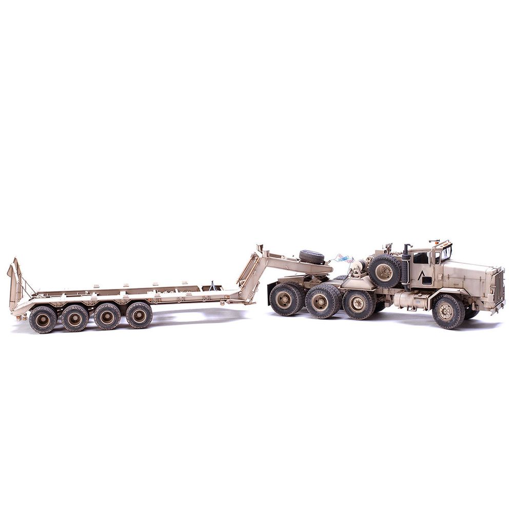 Модель сборная: тягач, U.S. M911 C-HET (8X6) & M747 HEAVY EQUIPMENT SEMI-TRAILER 1/35, Meng SS-013