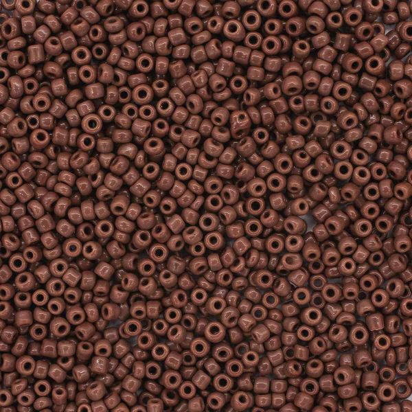 Бисер Astra&Craft 11/0 (2.1 мм), 200 г (10х20 г), цв. 46 коричневый/непрозрачный