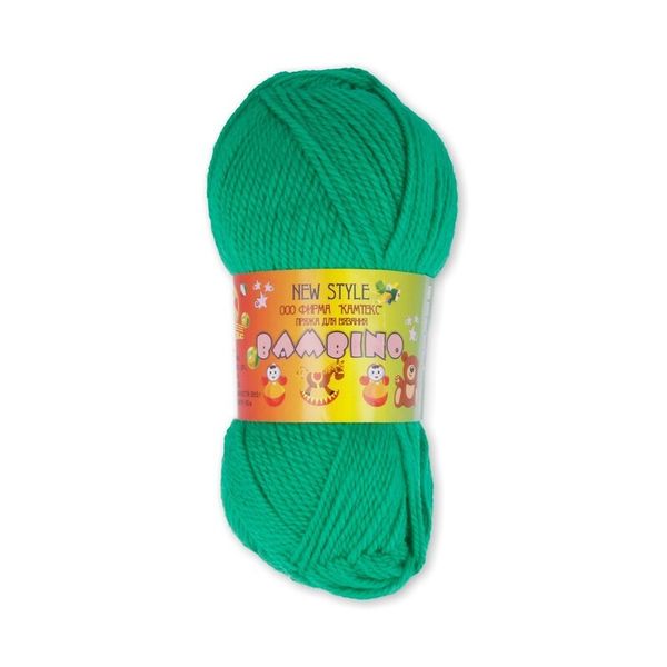 Пряжа Камтекс Бамбино / уп.10 мот. по 50 г, 150 м, цв.044 трава