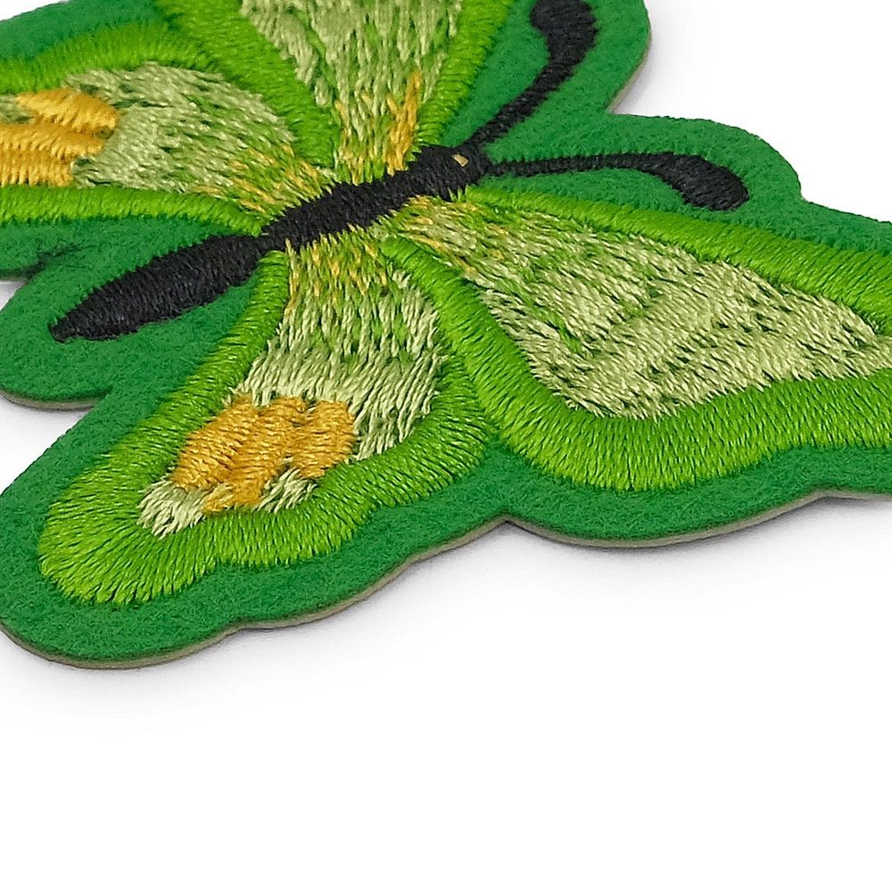 Термоаппликация Бабочка, 5.4х7см, Hobby&Pro (зеленый)