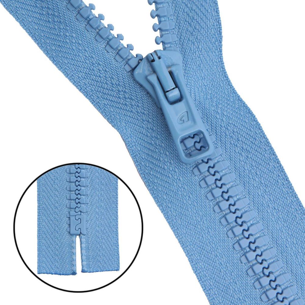 Молния трактор Arta Т6 (6 мм) 1 зам., н/раз., 18 см, цв. 039 голубой, уп.10 шт