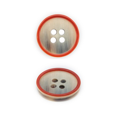 Пуговицы 4 прокола 28L, (col.E (красный)), 72 шт