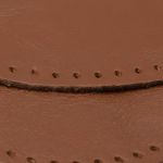 Заплатки пришивные из кожи, овал 8х10,9см с перфорацией, 2 шт, 100% кожа, 02 светло-коричневый, 9124