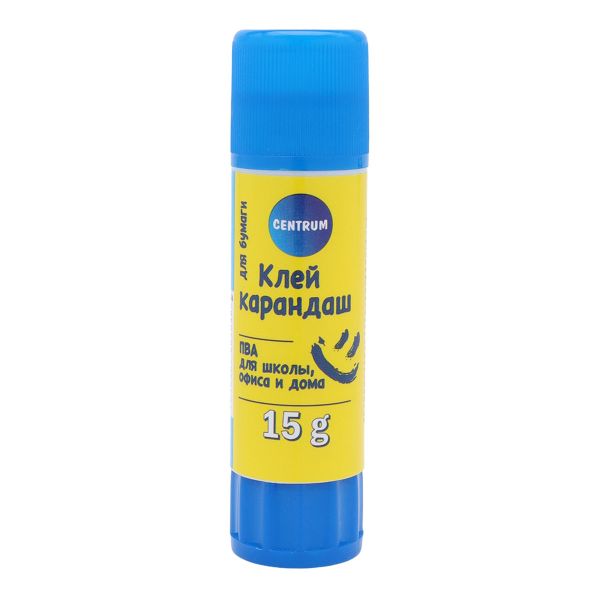 Клей-карандаш 15 г LITE на ПВА основе, CENTRUM, 80504