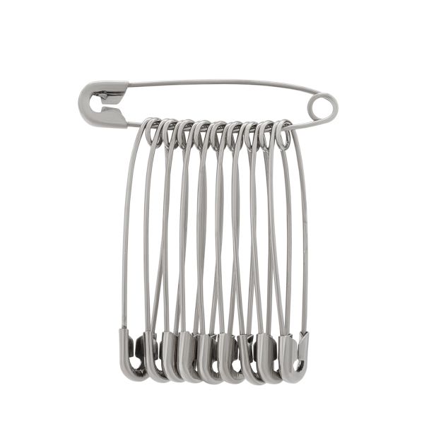 Булавки английские l=44 мм, никель, 1000 шт, С-17