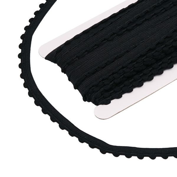 Резинка бельевая (ажурная) 10.0 мм / 13.72 метра, черный, 3AR3578