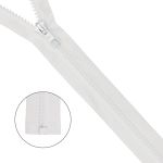 Молния трактор Arta Т6 (6 мм) 1 зам., разъем., 90 см, цв. 001 белый, уп.5 шт